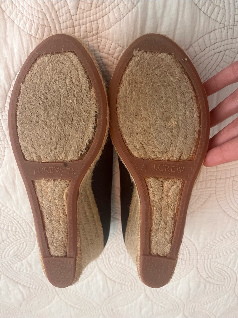 J. Crew Navy Espadrille Wedges - Picture 4 of 10